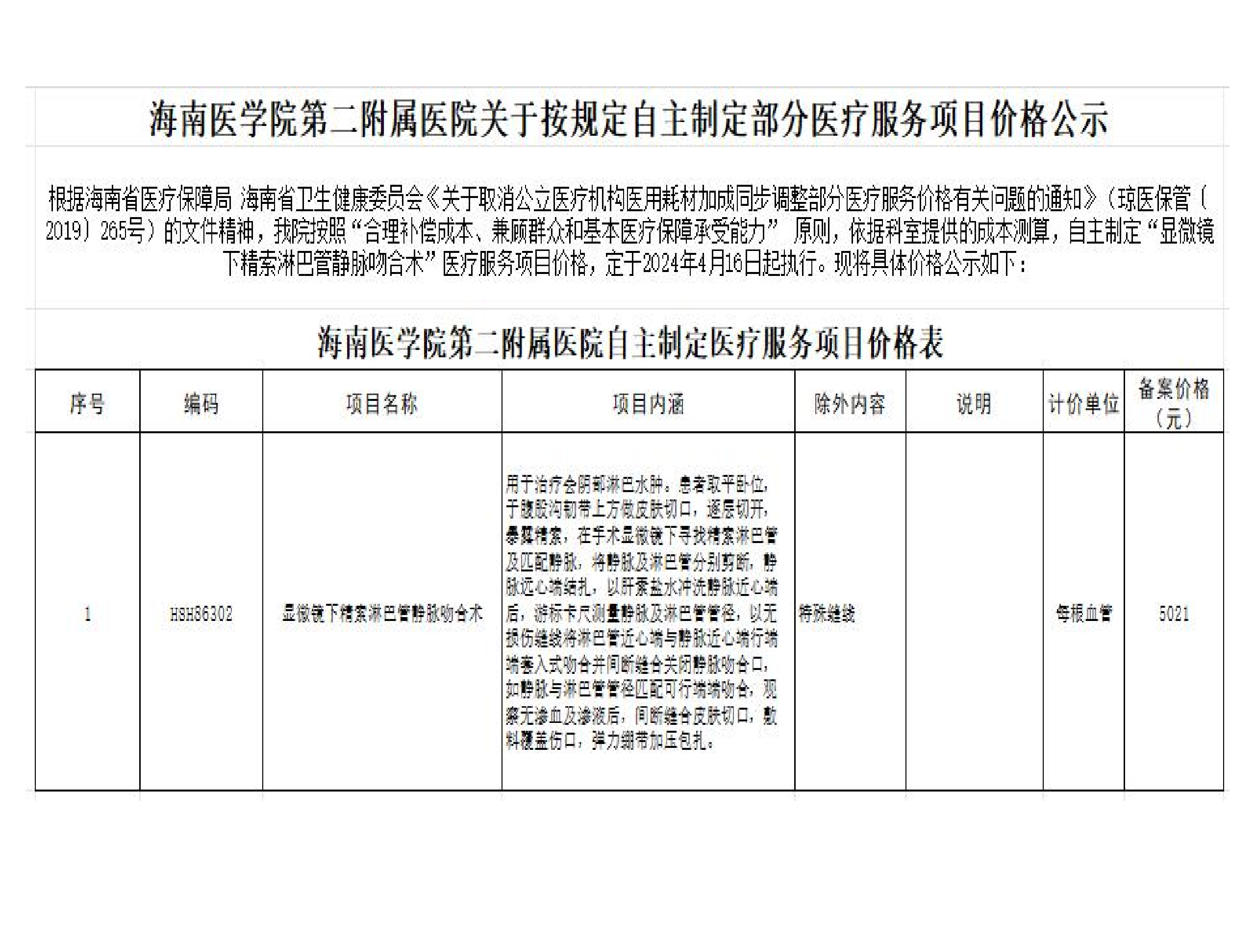 海南醫(yī)學(xué)院第二附屬醫(yī)院關(guān)于按規(guī)定自主制定部分醫(yī)療服務(wù)項(xiàng)目?jī)r(jià)格公示_00.png